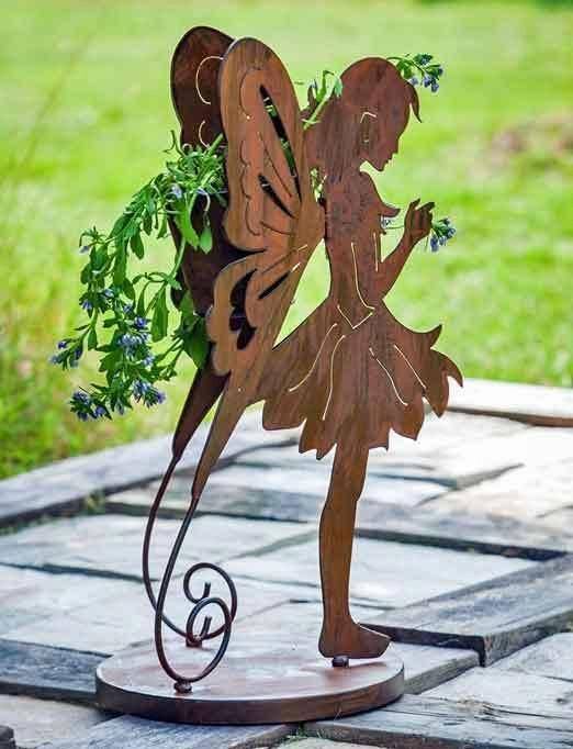 Incredibly Dynamic Steel Wire Fairy Sculptures