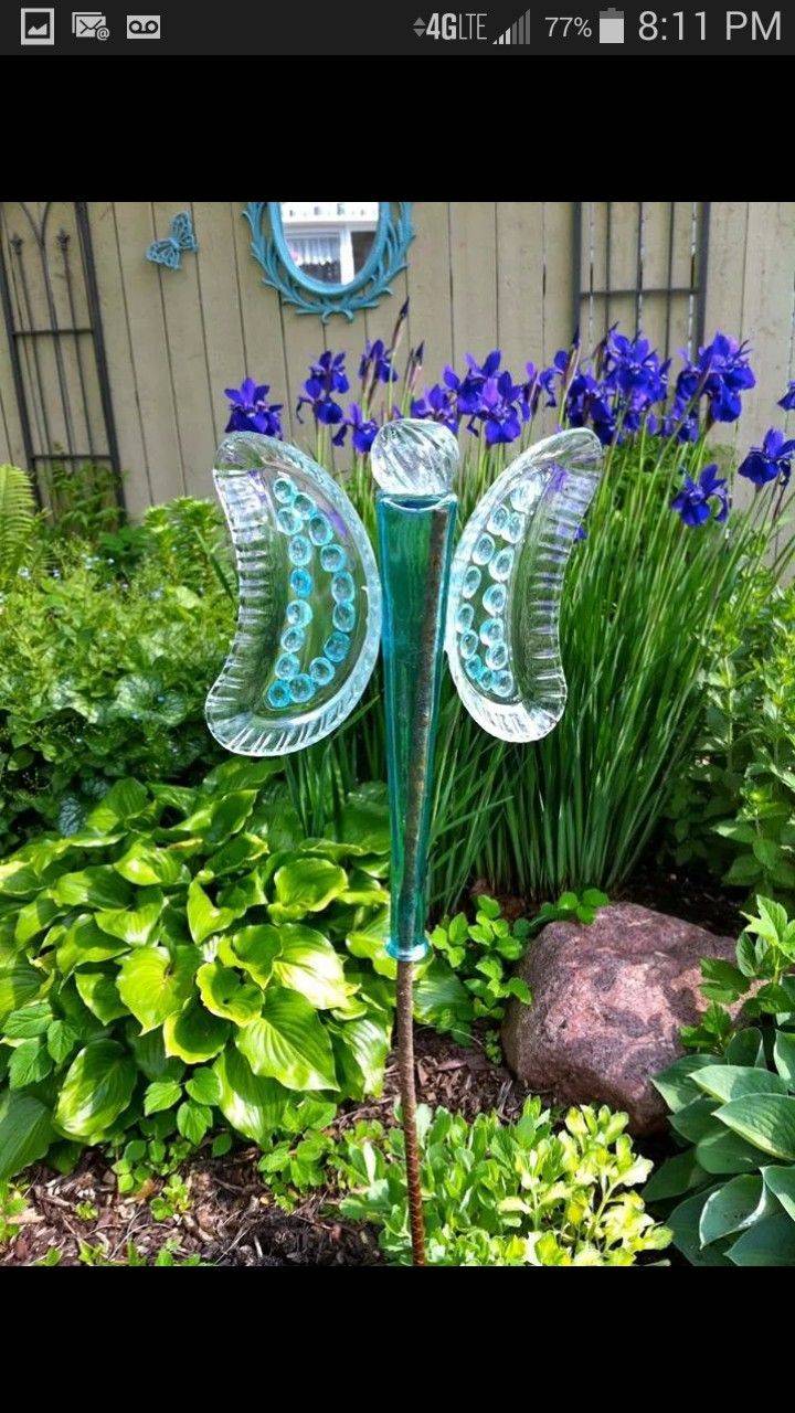 Glassware Garden Art