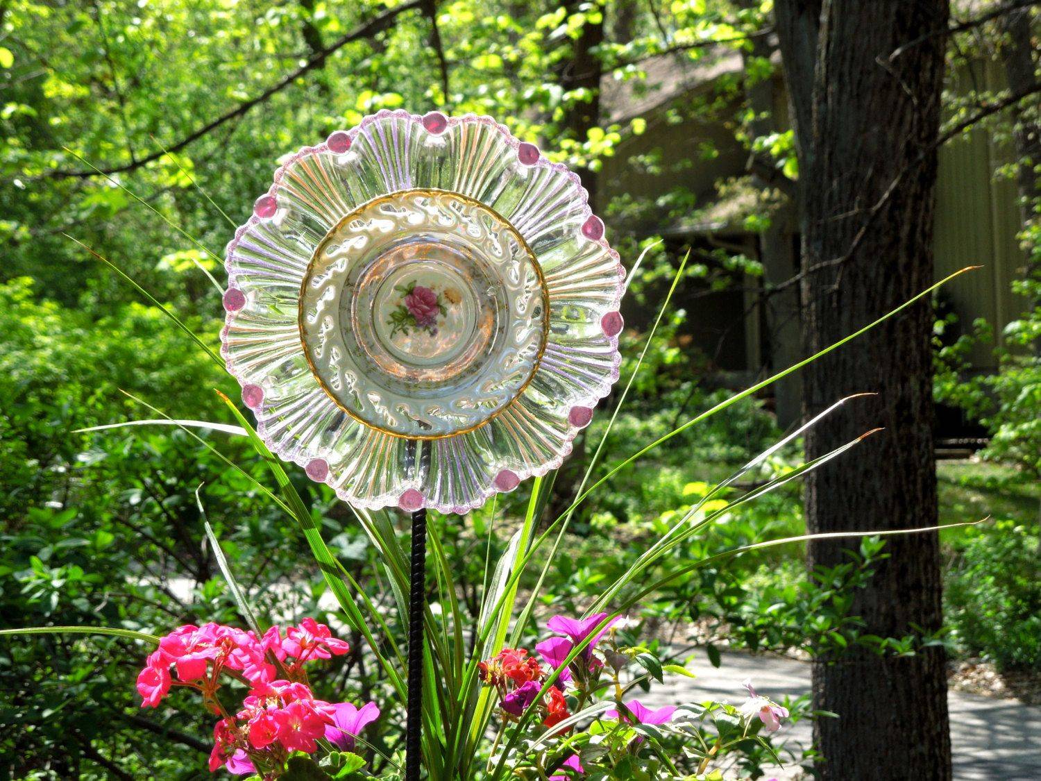 Glass Garden Flower Garden Gifts Yard Art