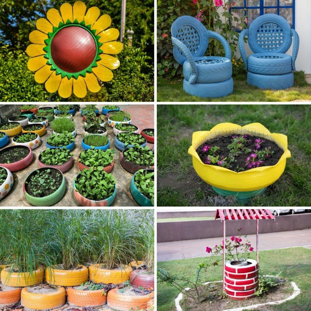 Animal Tire Planter Garden Art Fab Diy Ideas