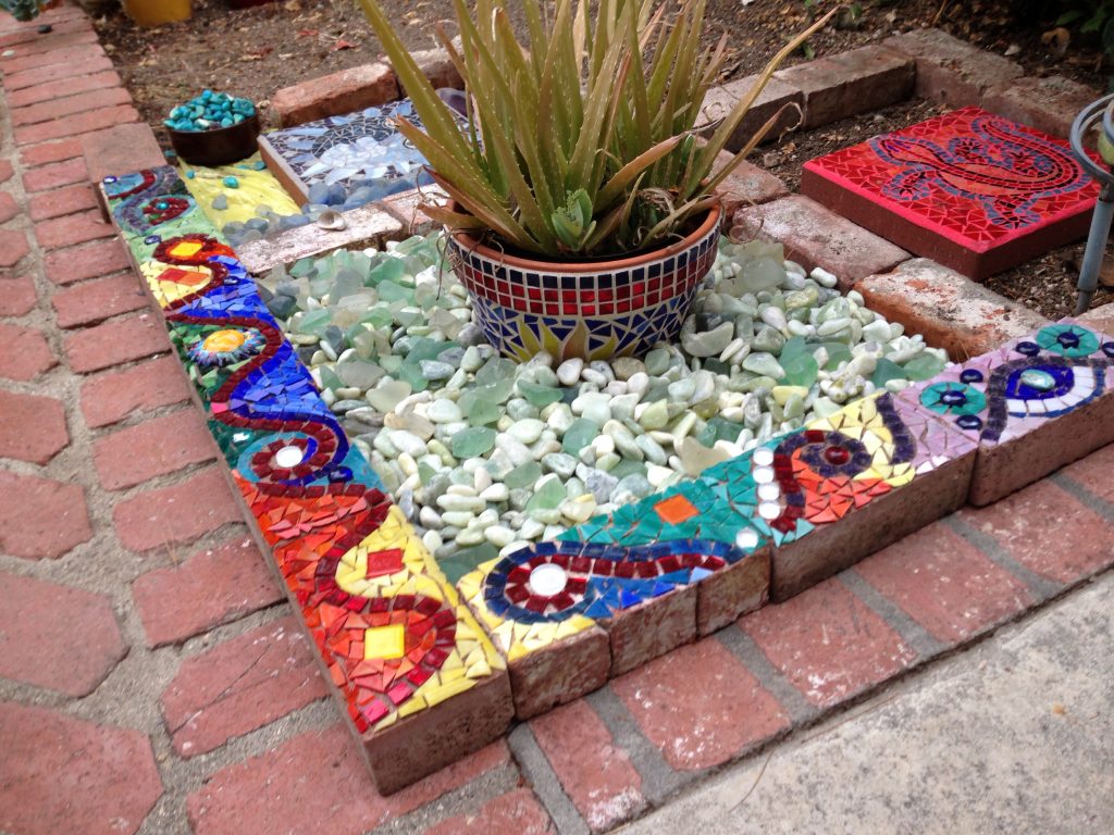 Mosaic Garden Art Passiflora Mosaics Fred Donnell Pasion