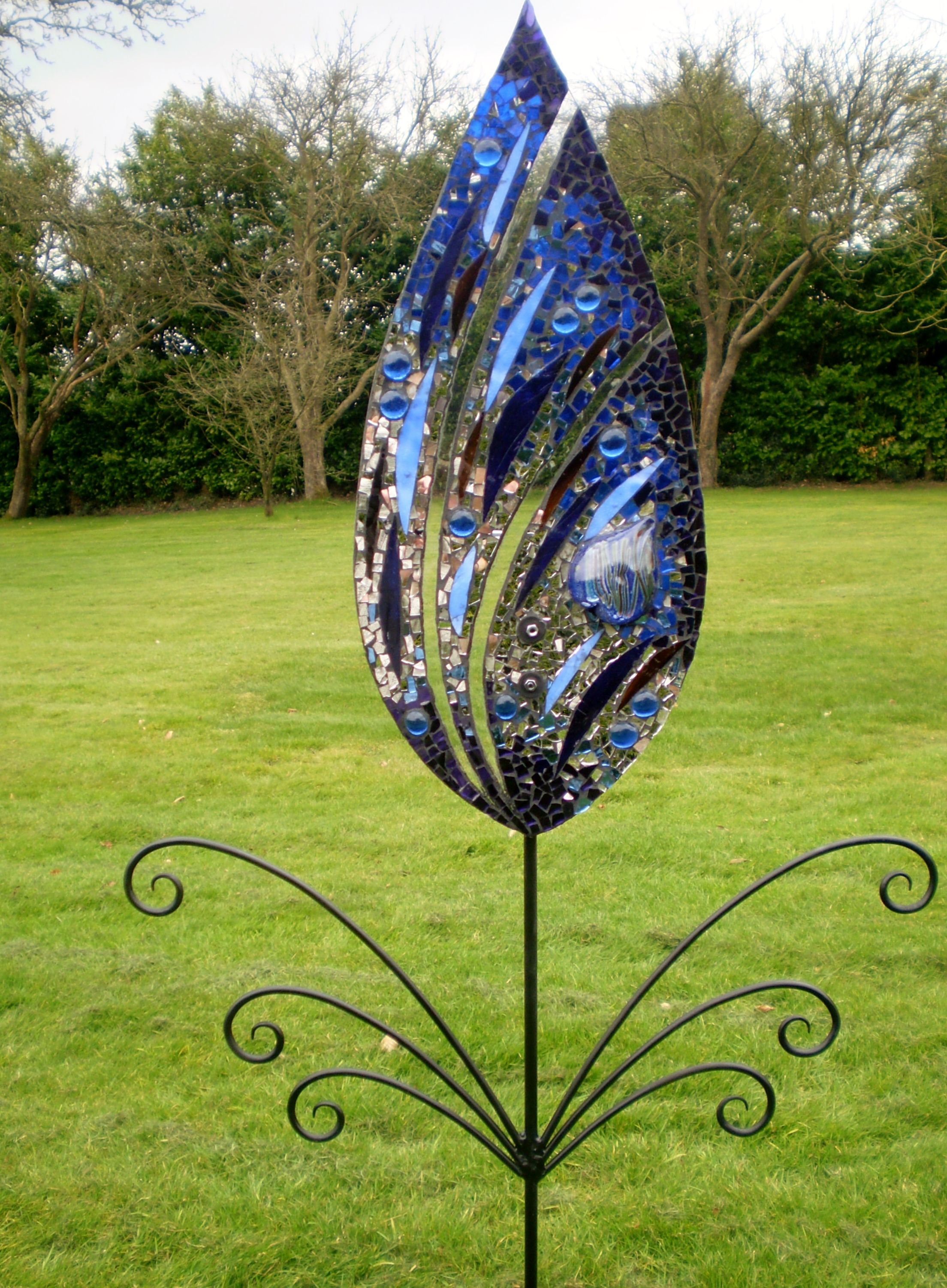 Mosaic Garden Art Passiflora Mosaics Fred Donnell Pasion