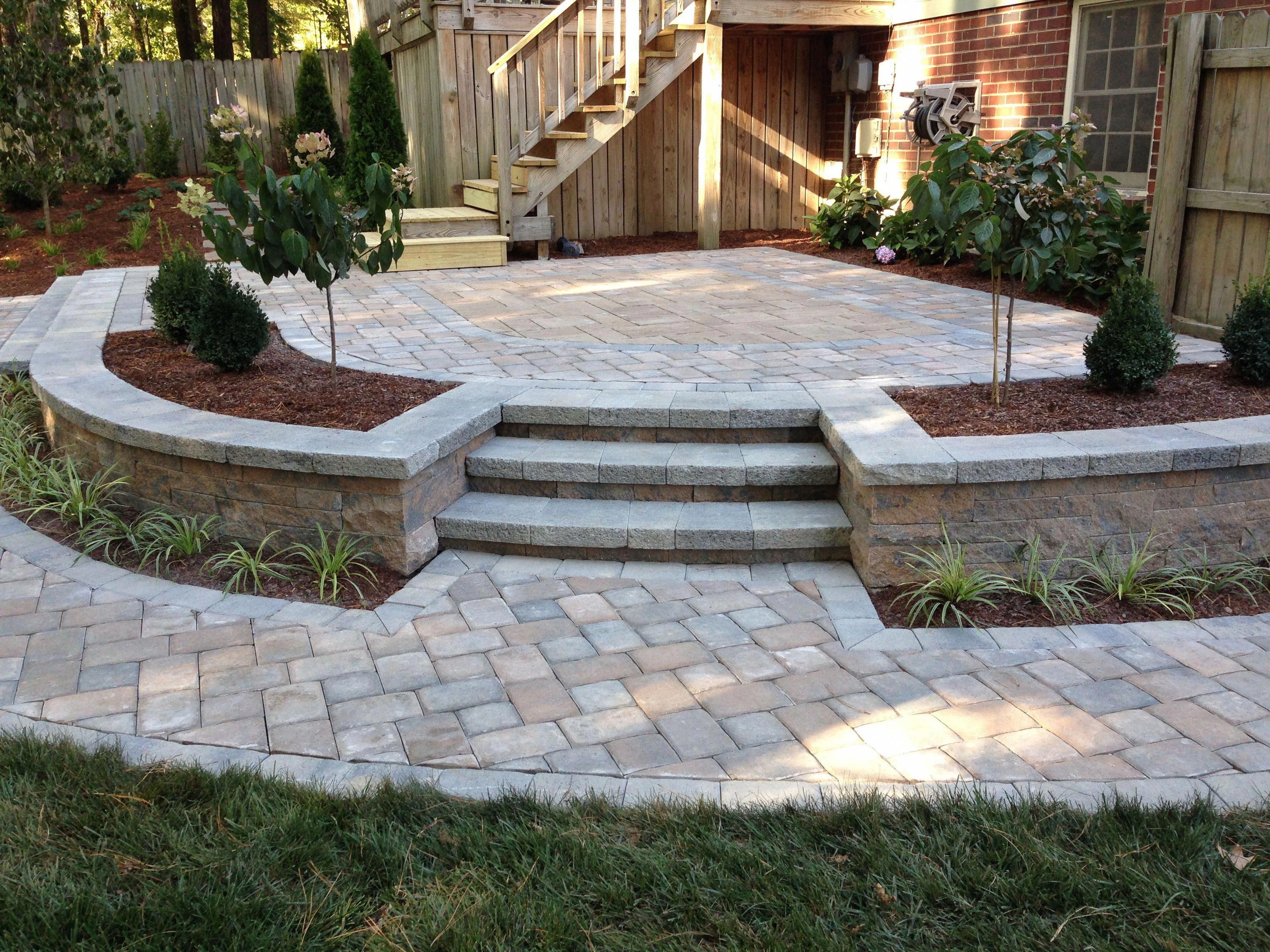 Landscaping Outdoor Patio Stone Backyard Pavers Ideas Amazing Smart