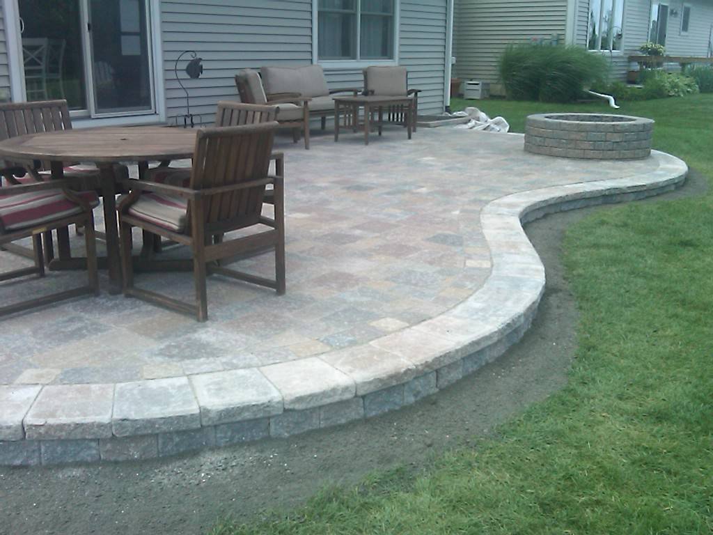 Paver Patio Raised Best Ideas Collections Small Easy