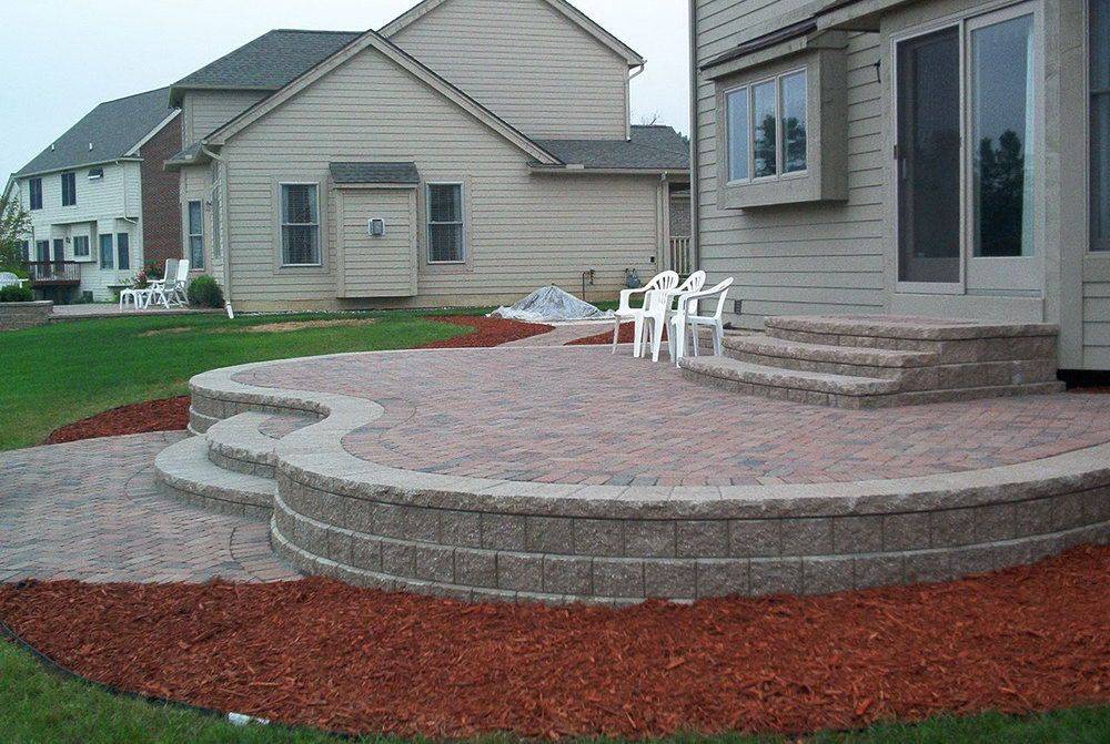 Paver Patio Raised Best Ideas Collections Small Easy