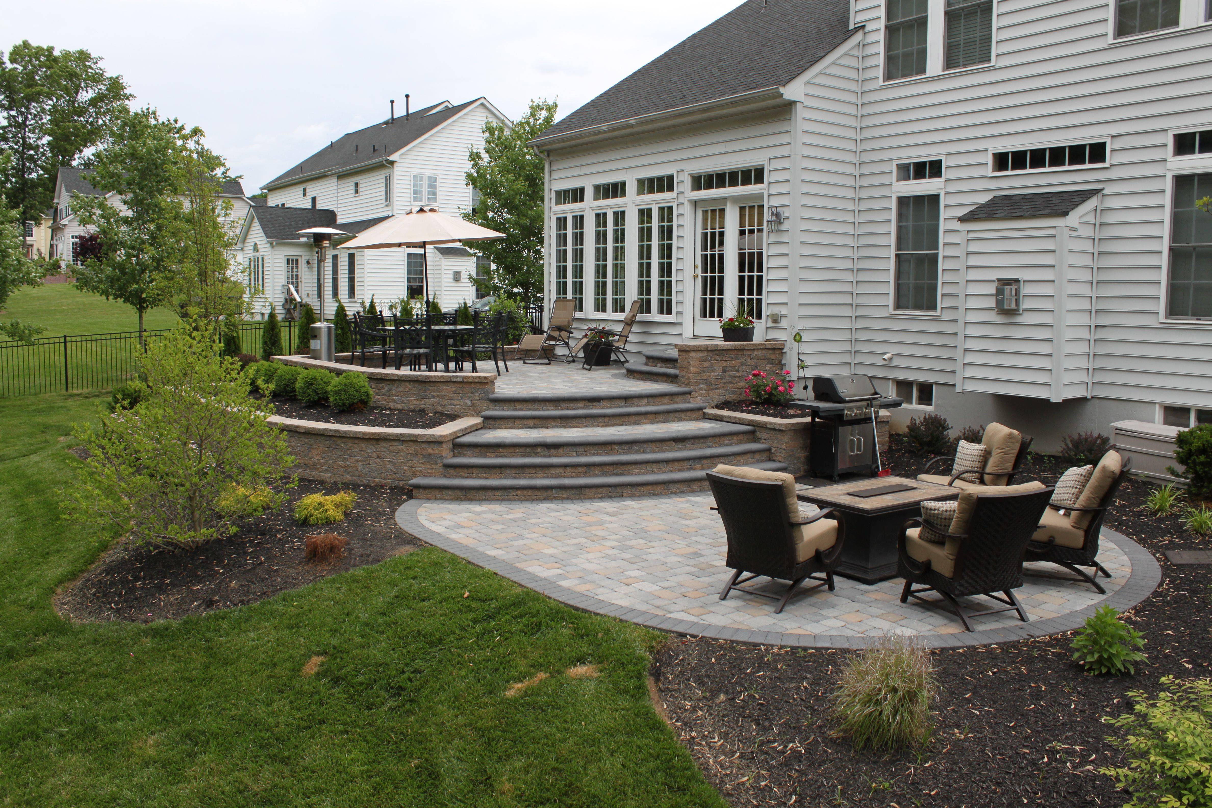 Paver Patios Patio Scrolling Tsp Lawns