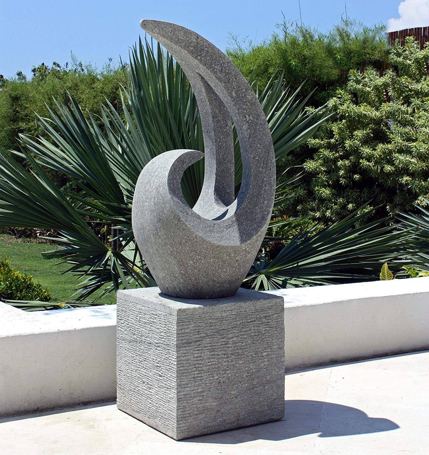Visage Garden Sculpture Modern Stone Statue