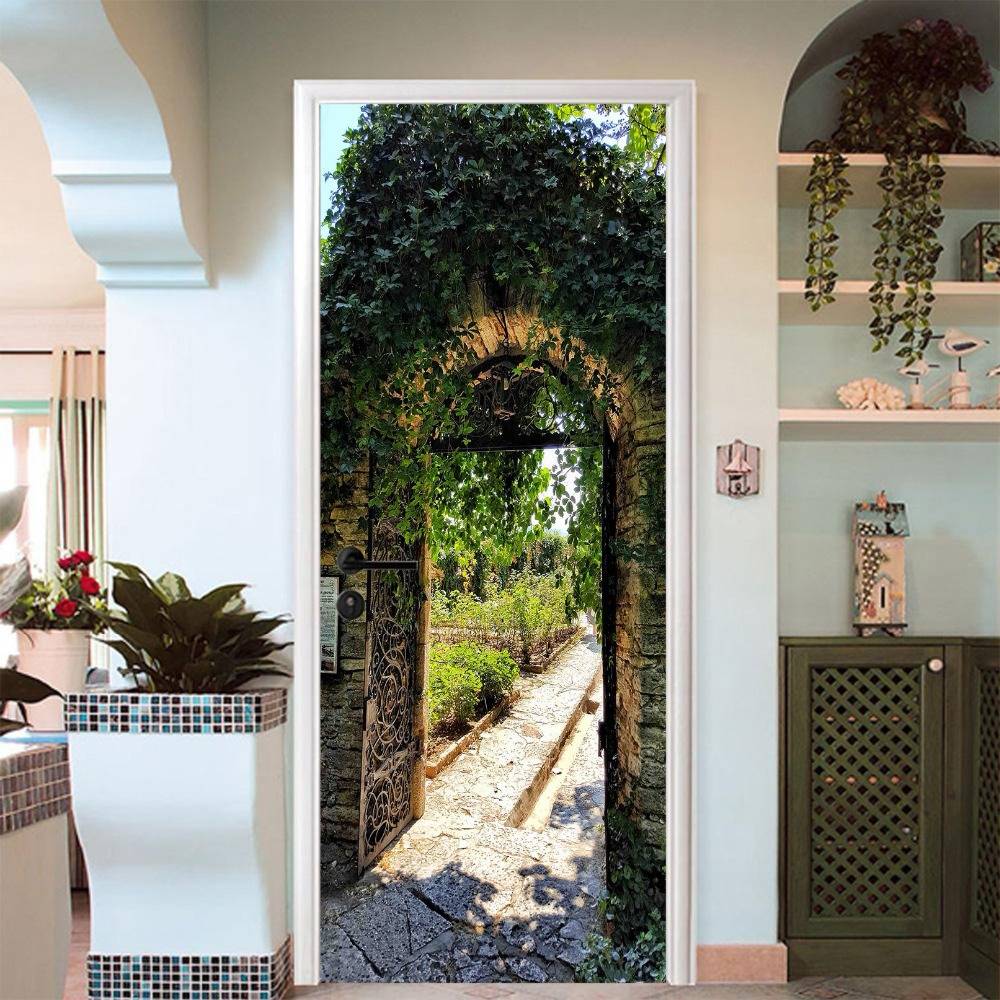 Green Garden Door Photograph