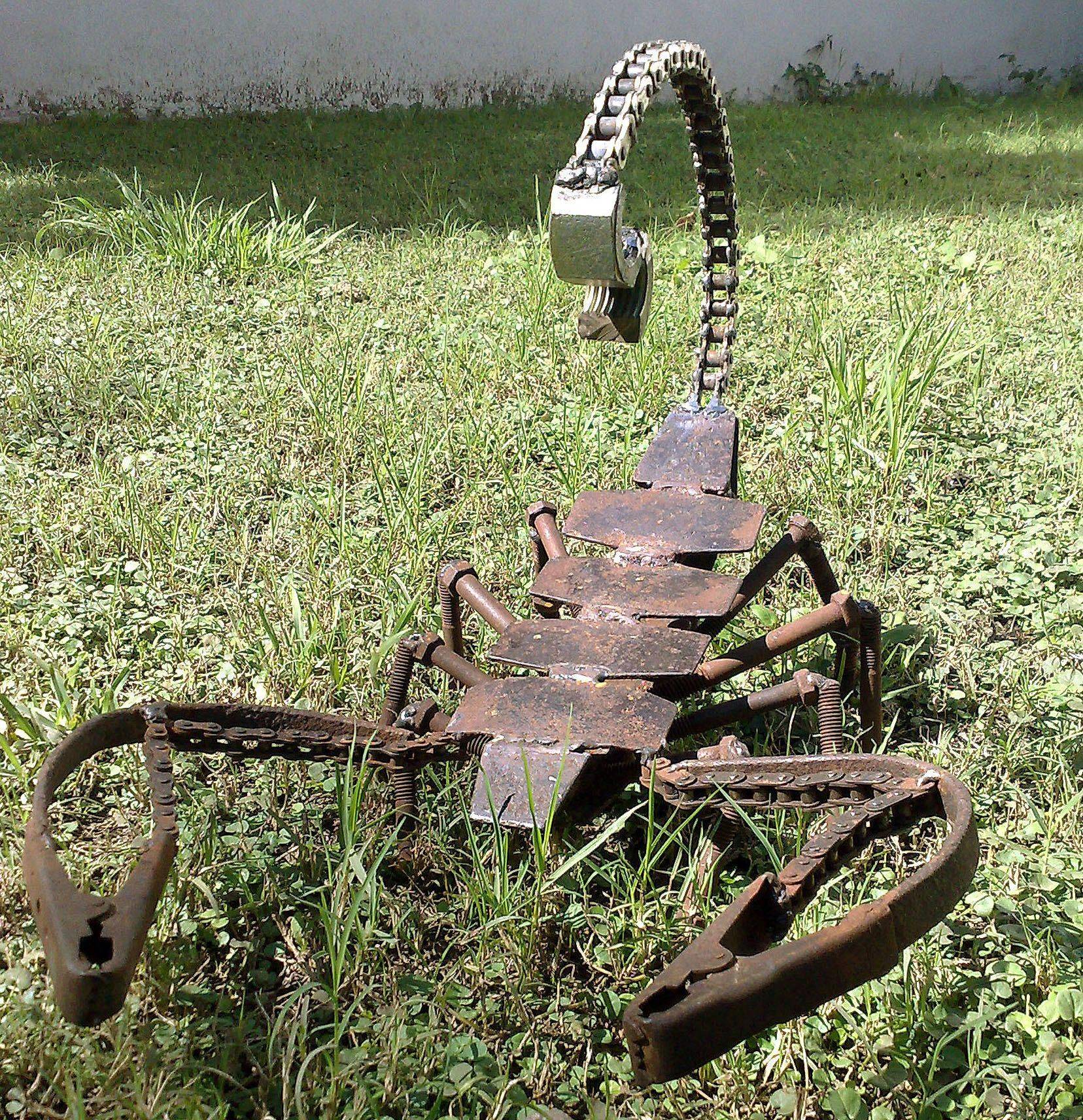 Mail Box Yard Art Junk Art Scrap Metal Art