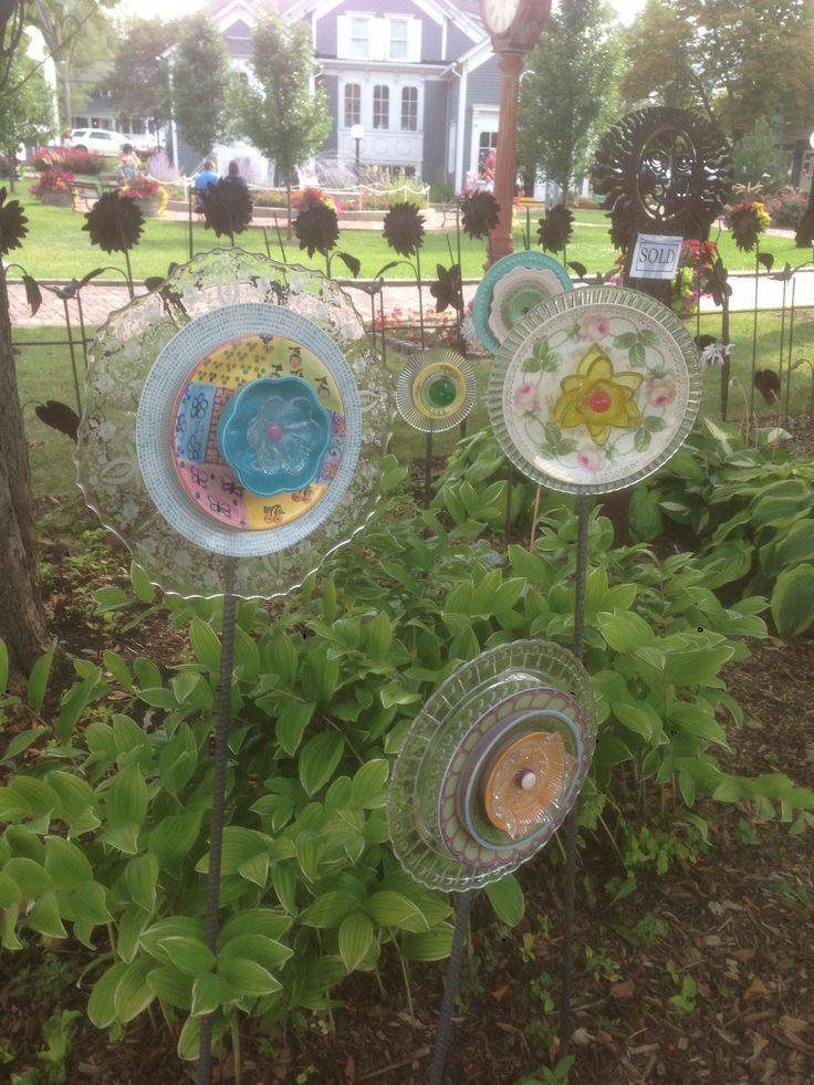 Etsy Glass Garden Flowers