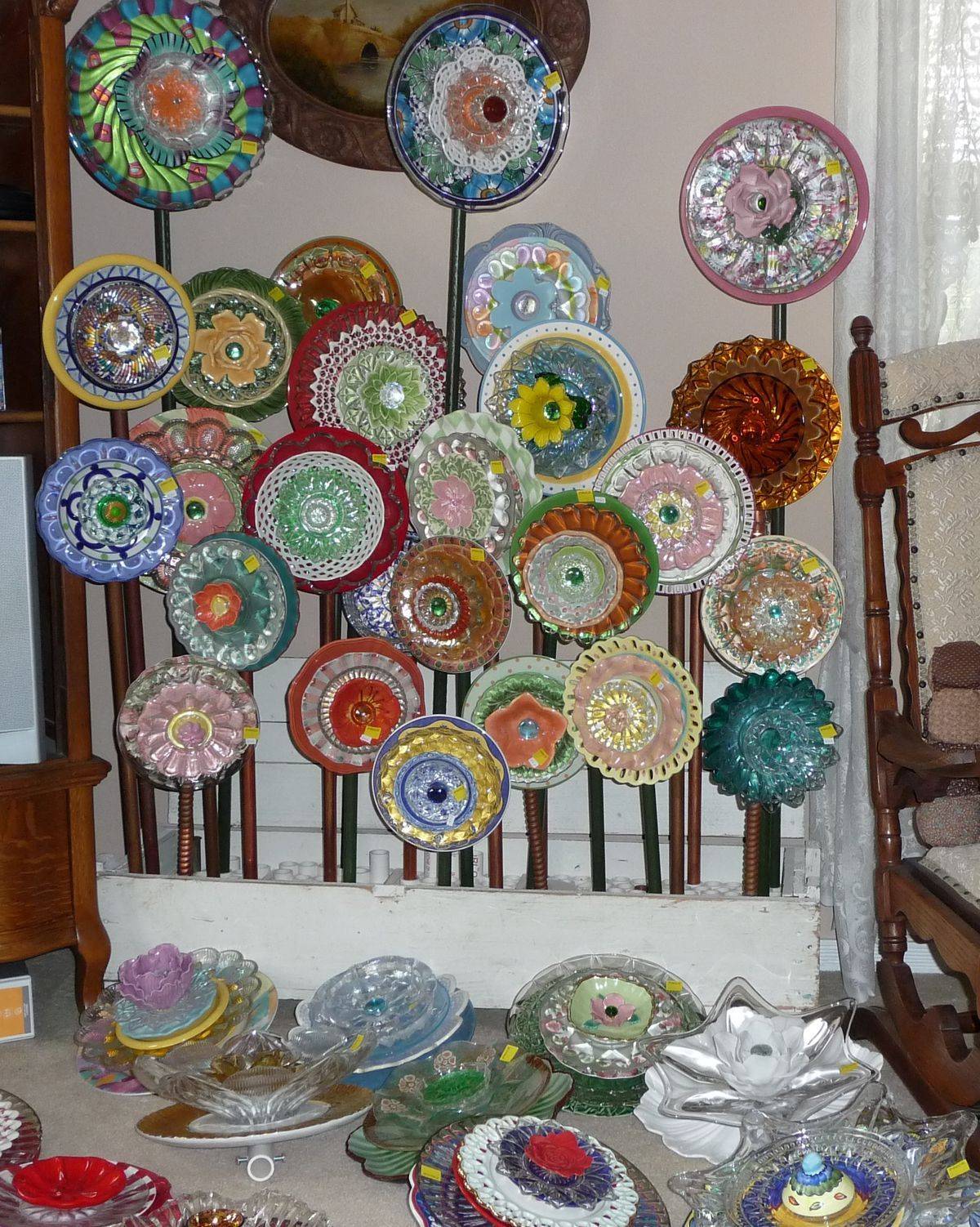 Karen Talbot Glassware Garden Art