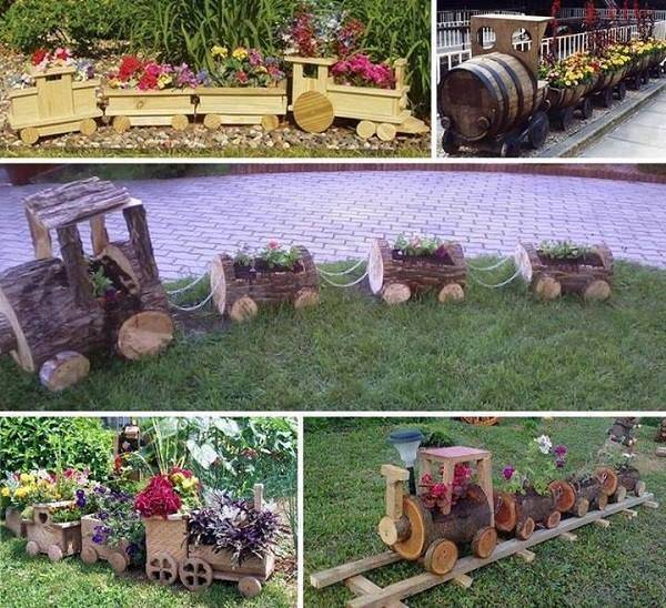 Log Planter