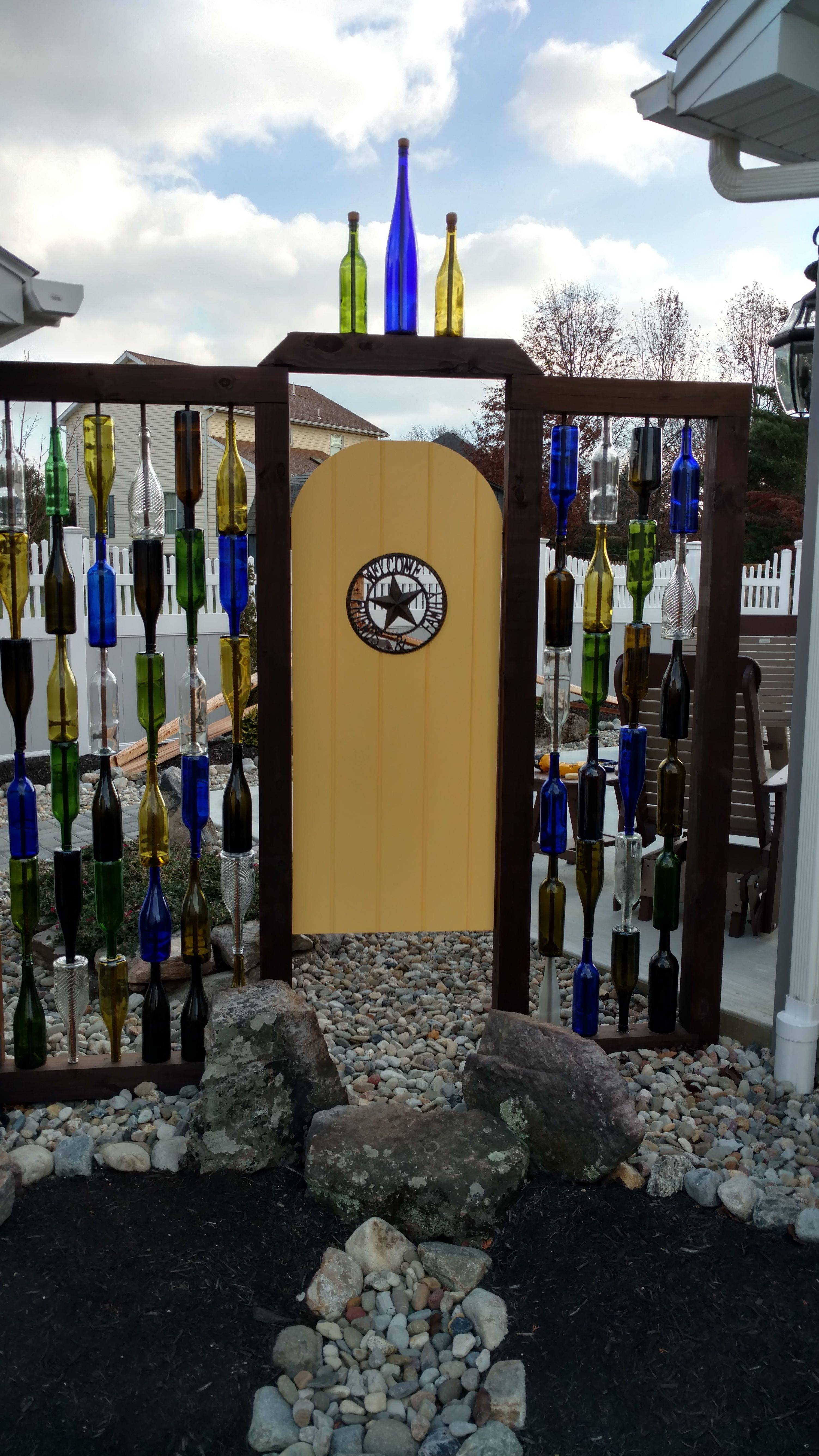 Recycled Bottles Wine Bottle Wall