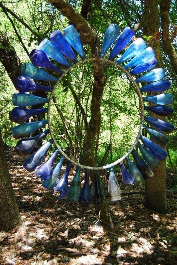 Wine Bottle Yard Art Yard Art