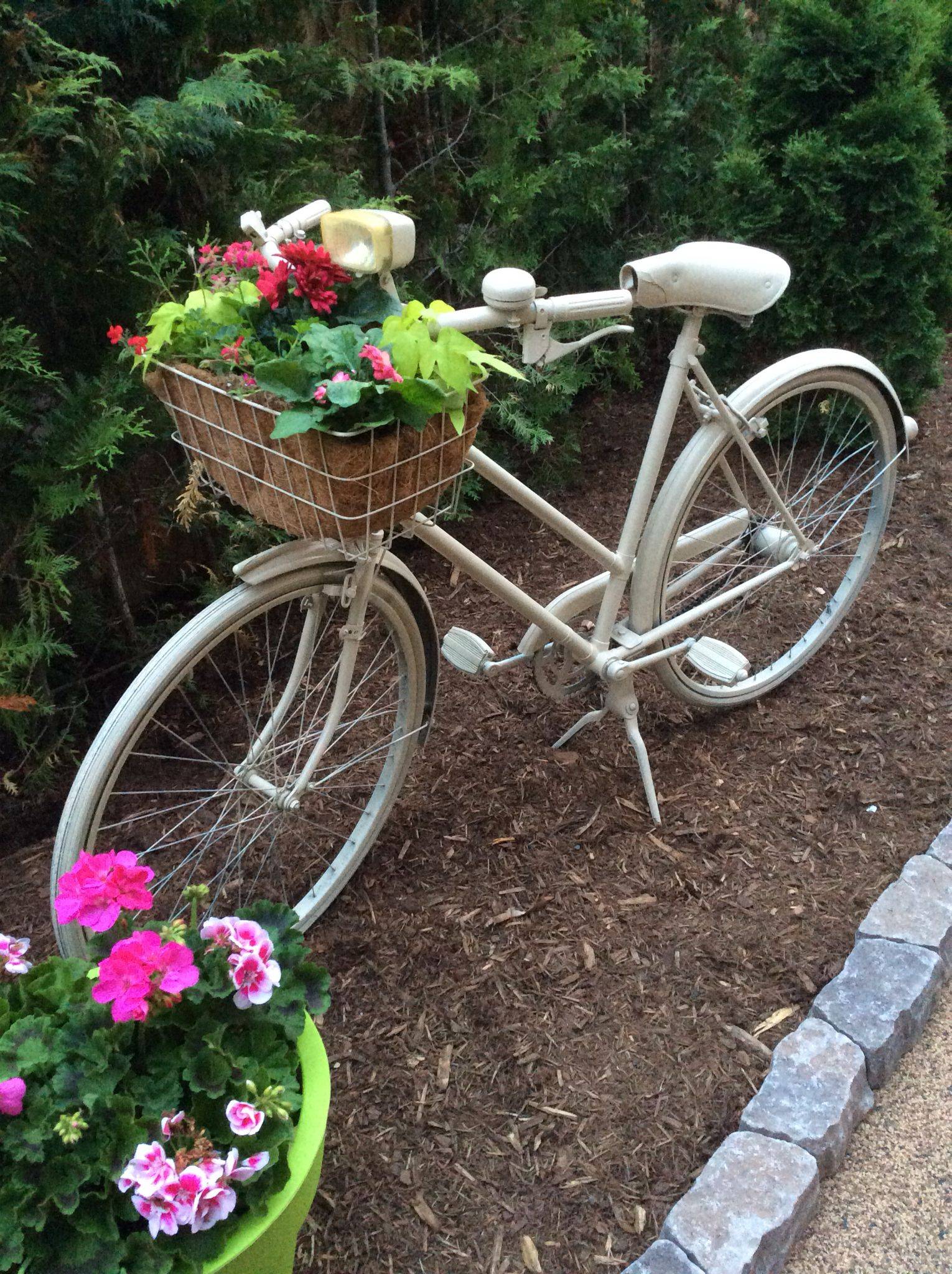 Upcycled Bike Planter
