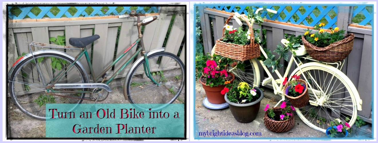Old Bike Idea Budget Garden