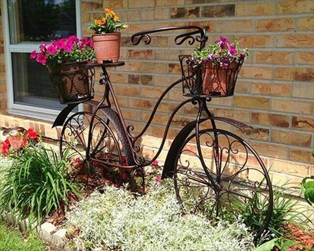 Vintage Bicycle Planter