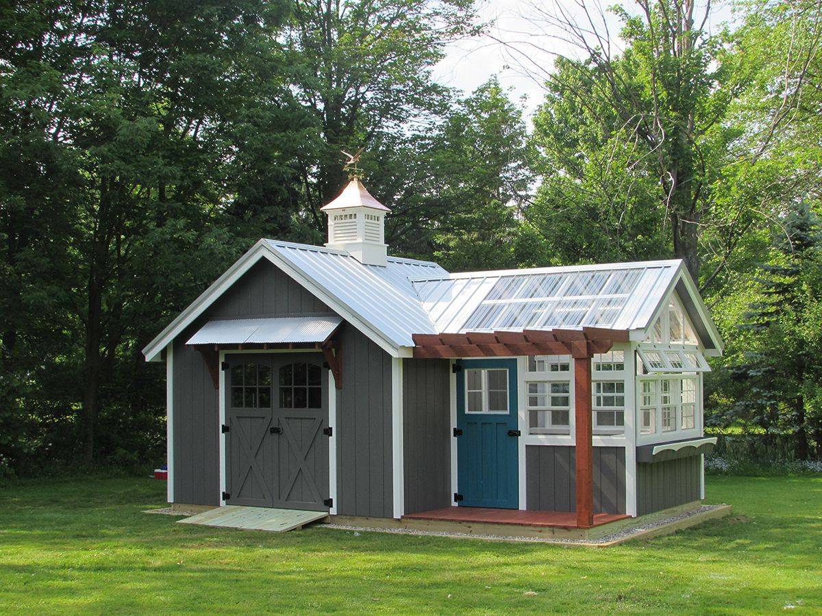X Farmhouse Garden Shed Entertaining Recreation Garden Sheds