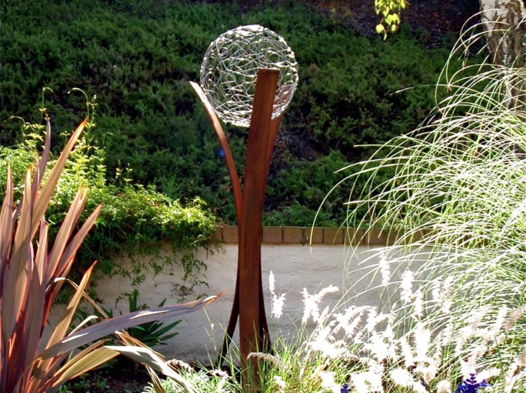 Buy Handmade Metal Sculpture Garden Decor Metalwork Flower Yard Art