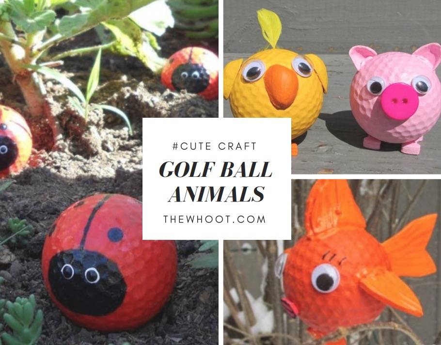 Golf Balls Garden Art Caterpillar Golf Ball Crafts
