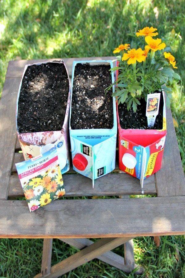 Upcycled Garden Planters