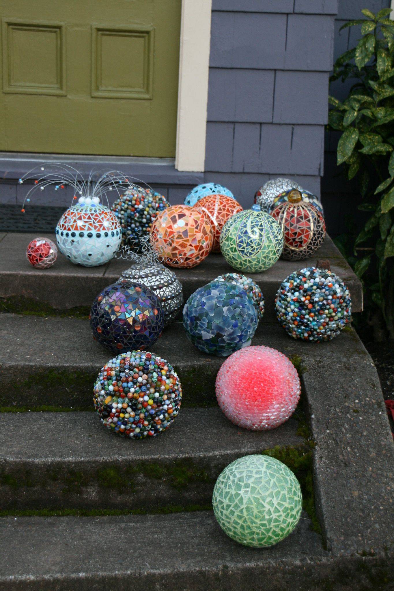 Bowling Ball Yard Art