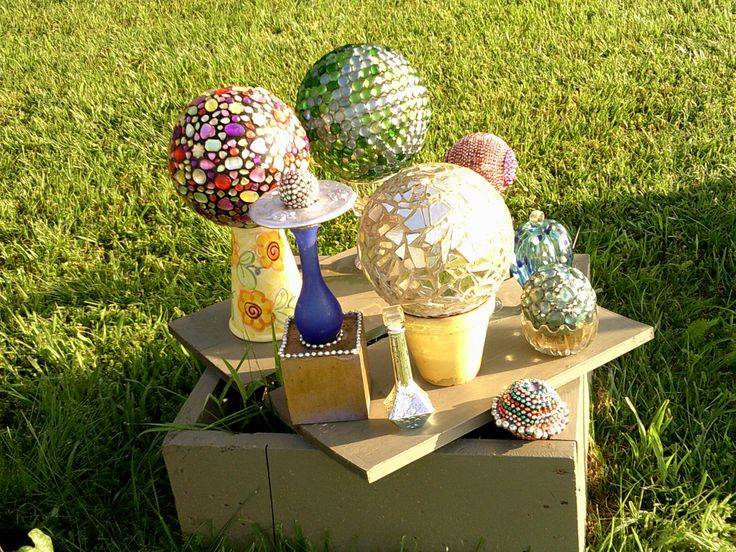 Diy Mosaic Bowling Ball Garden Art
