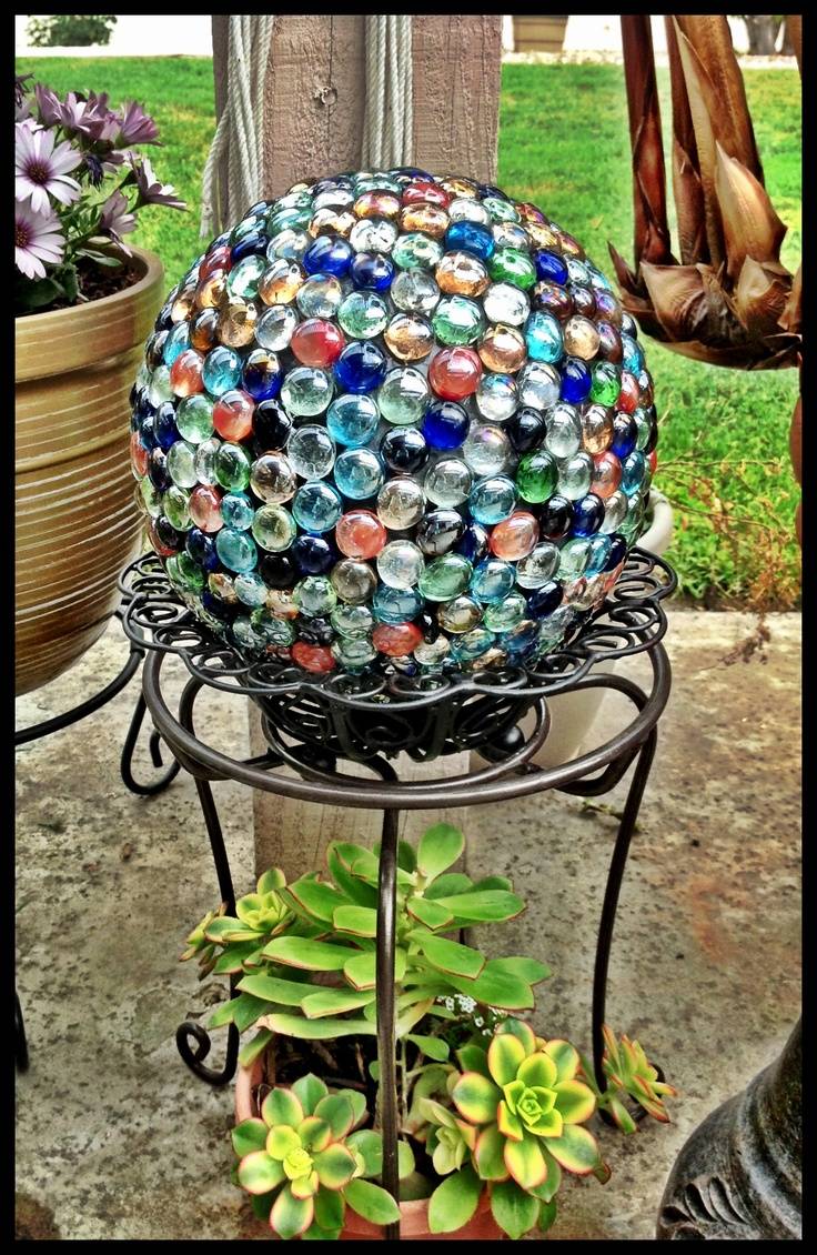 Bowling Ball Yard Art