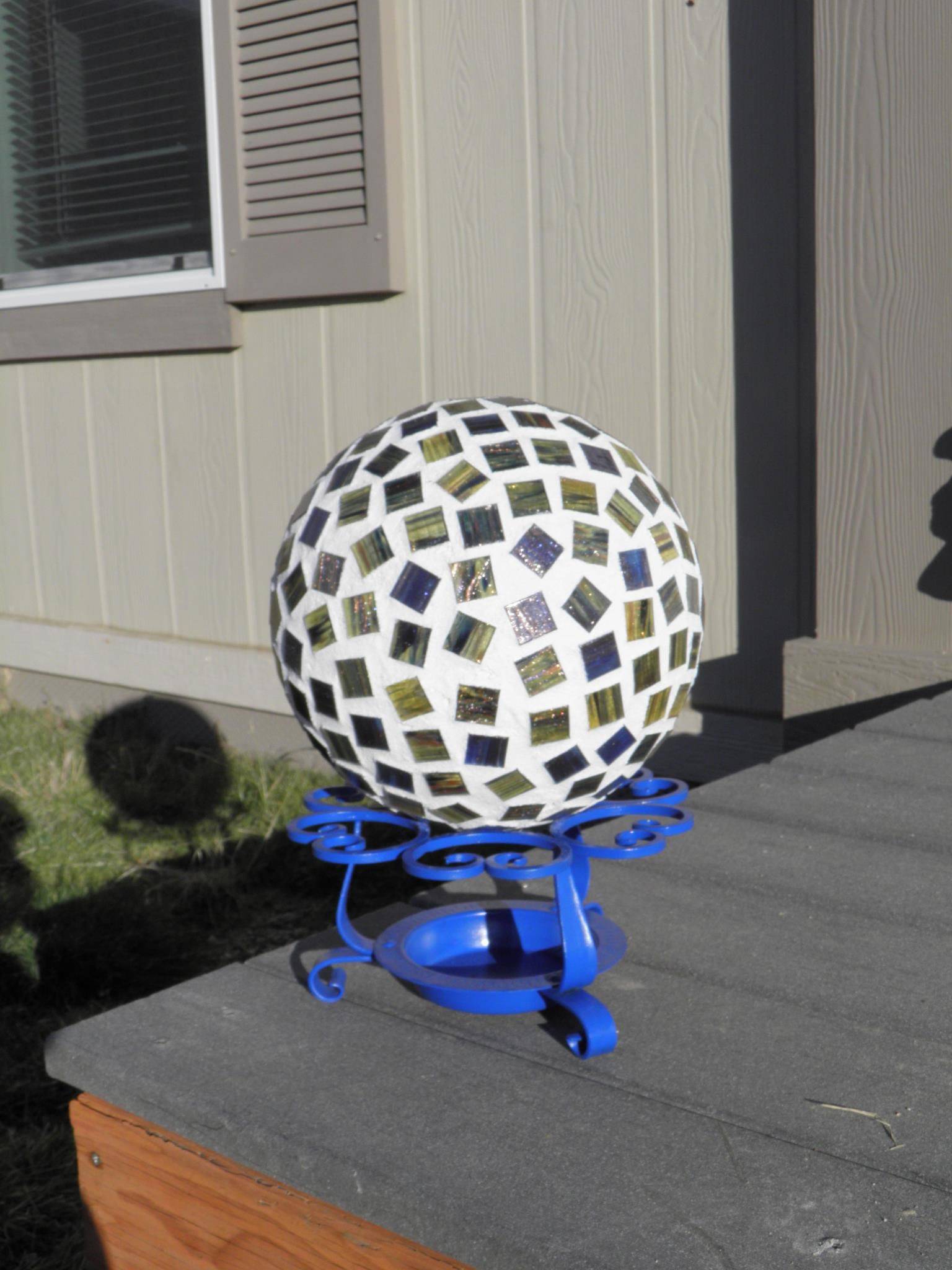 Bowling Ball Yard Art