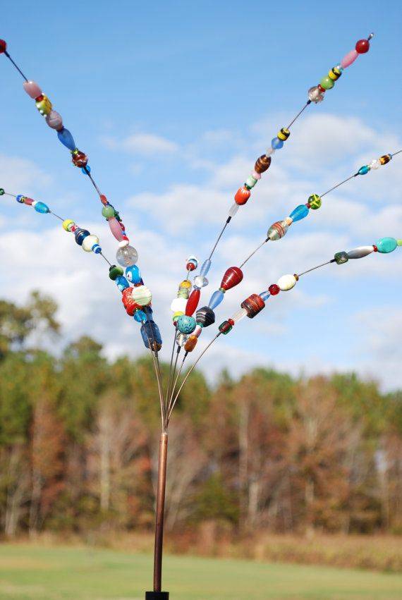 Beaded Garden Stakes