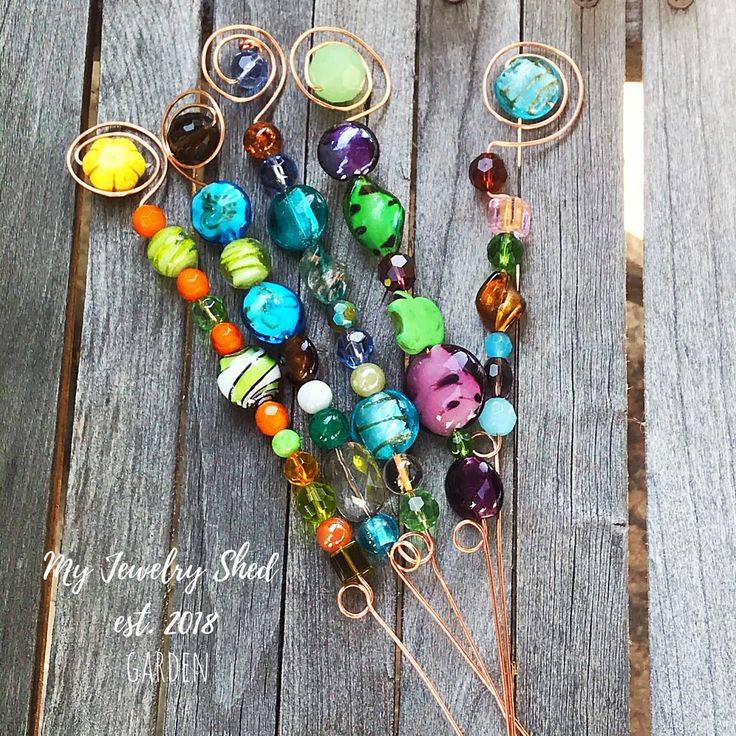 Rainbow Bead Garden Stake Project