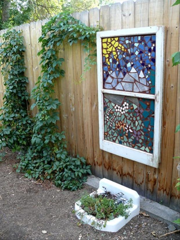 Old Window Vertical Garden