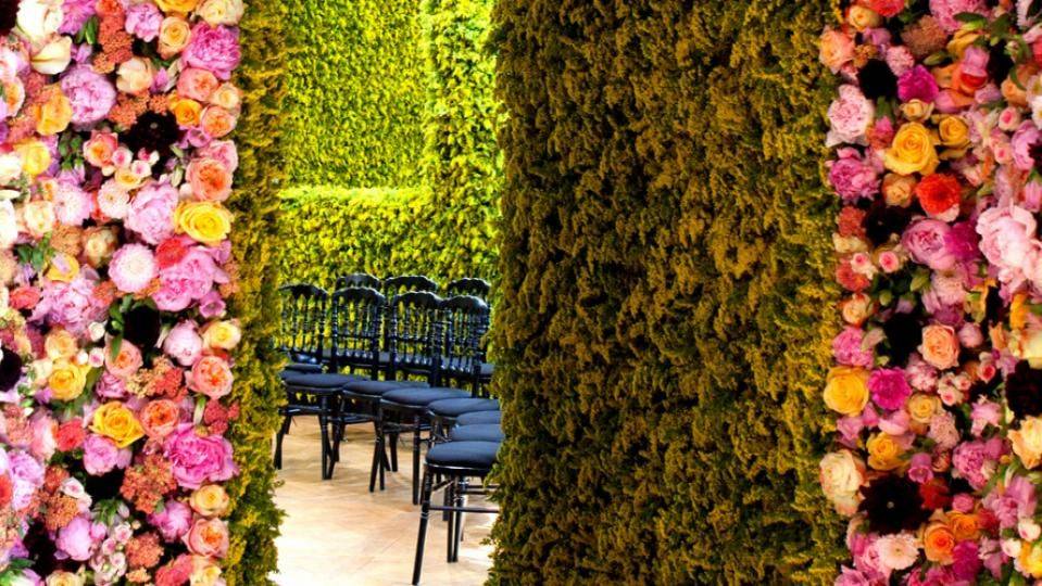 Dior Hanging Gardens Runway Show Set Savoir Flair