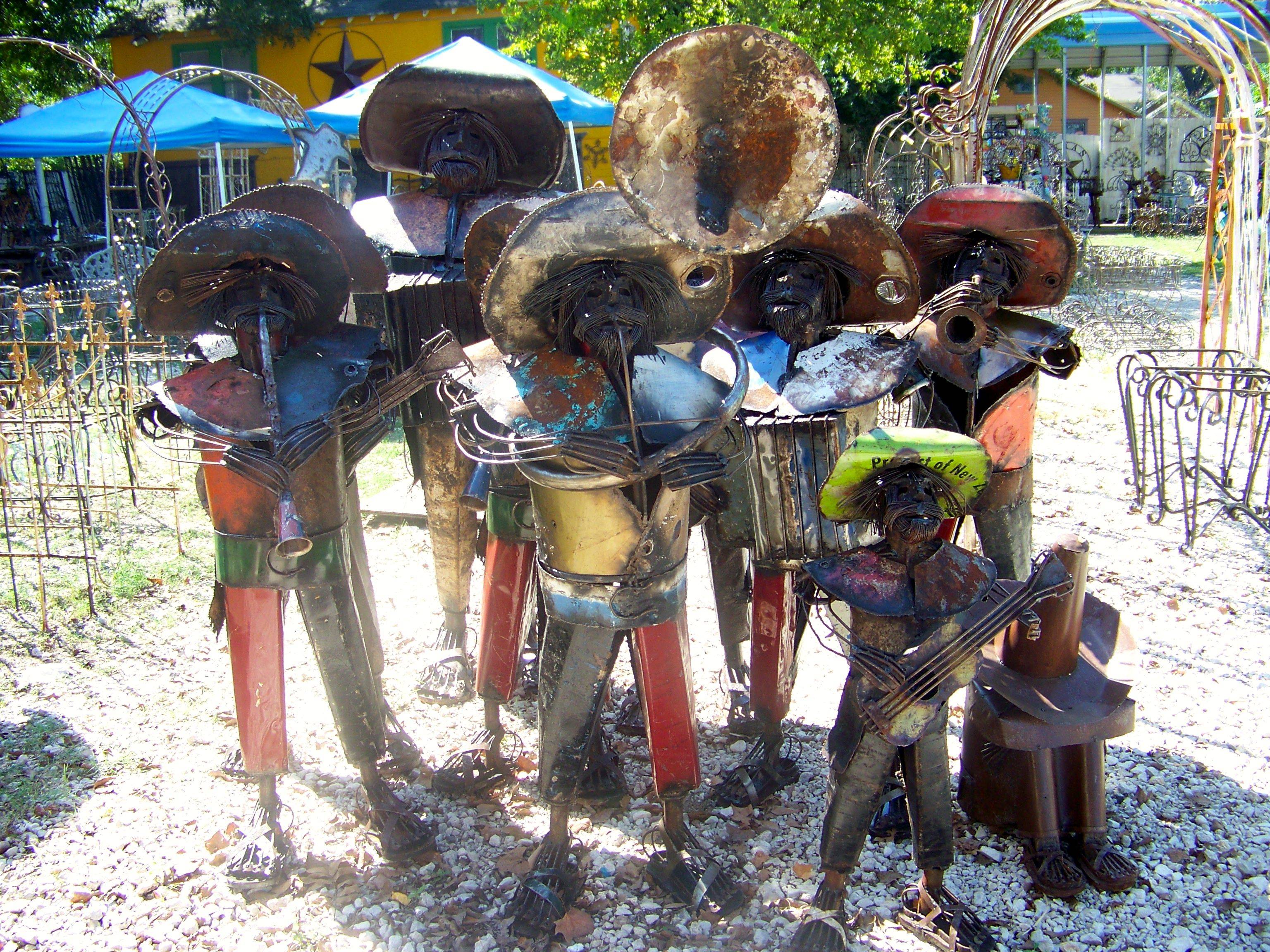 Recycled Plough Discs Sculpture Metal Sculpture Mexican Metal Yard