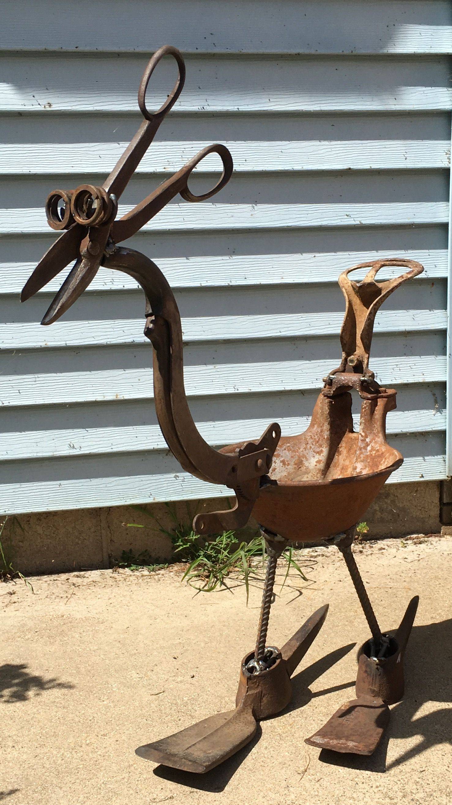Easy Scrap Metal Art Scrapmetalart Metal Sculptures Garden