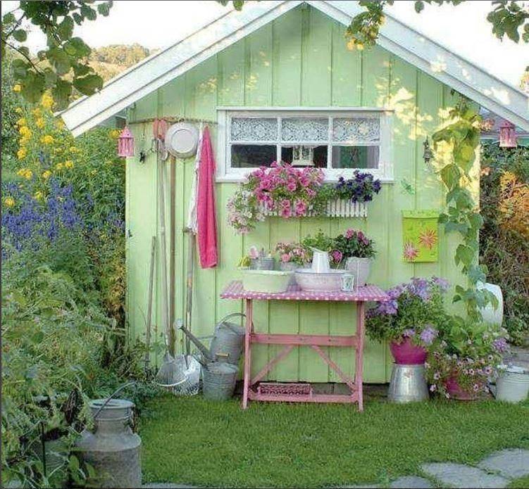 The Shabby Chic Shed Backyard