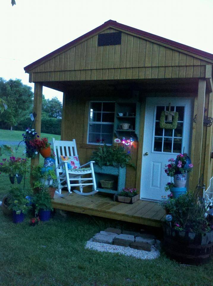 Shabby Chic Garden Shed Via Shabbystoryblogspotcomshabby