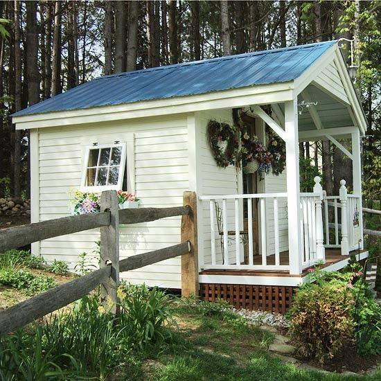 Red Garden Shed Cottage Garden Sheds