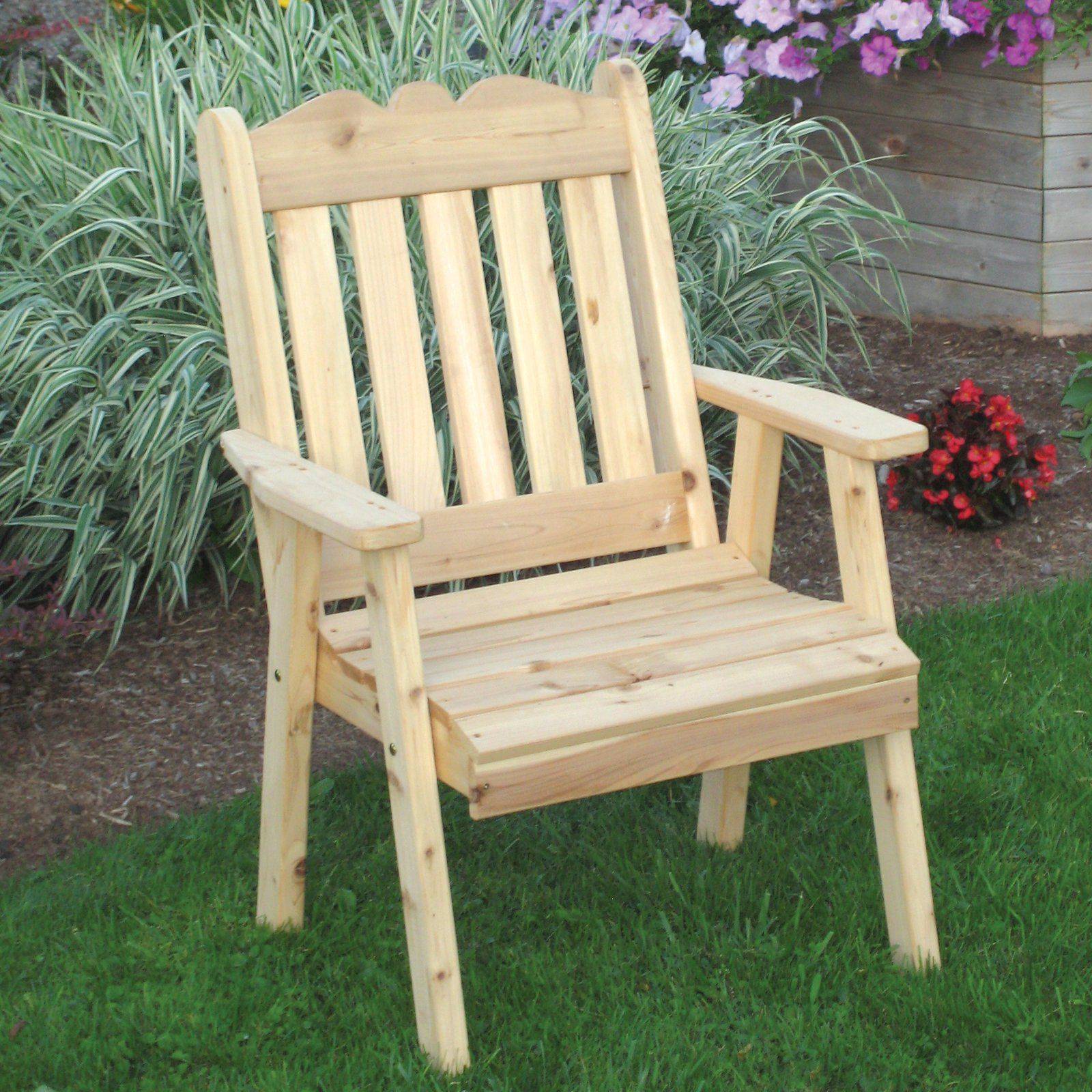 Heathrow Country Coastal English Garden Oak Arm Chair