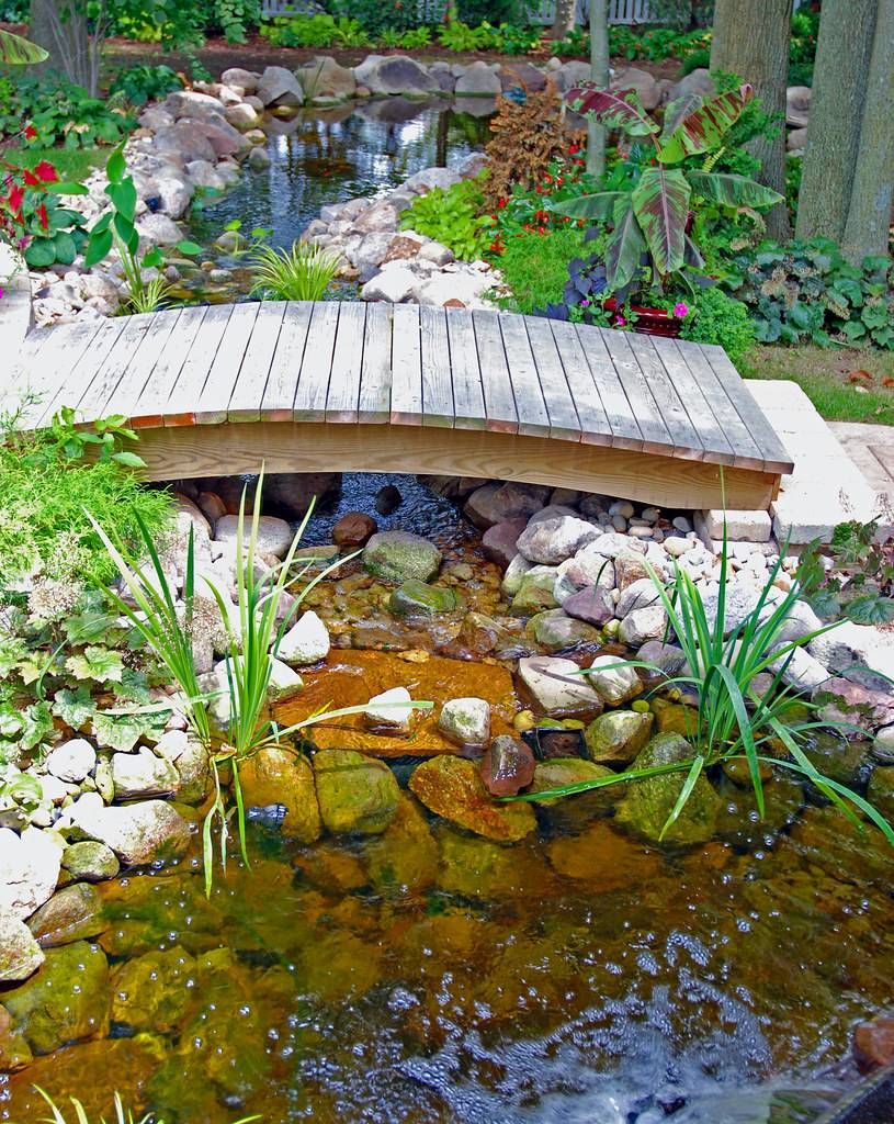 Backyard Small Garden Bridge Ideas