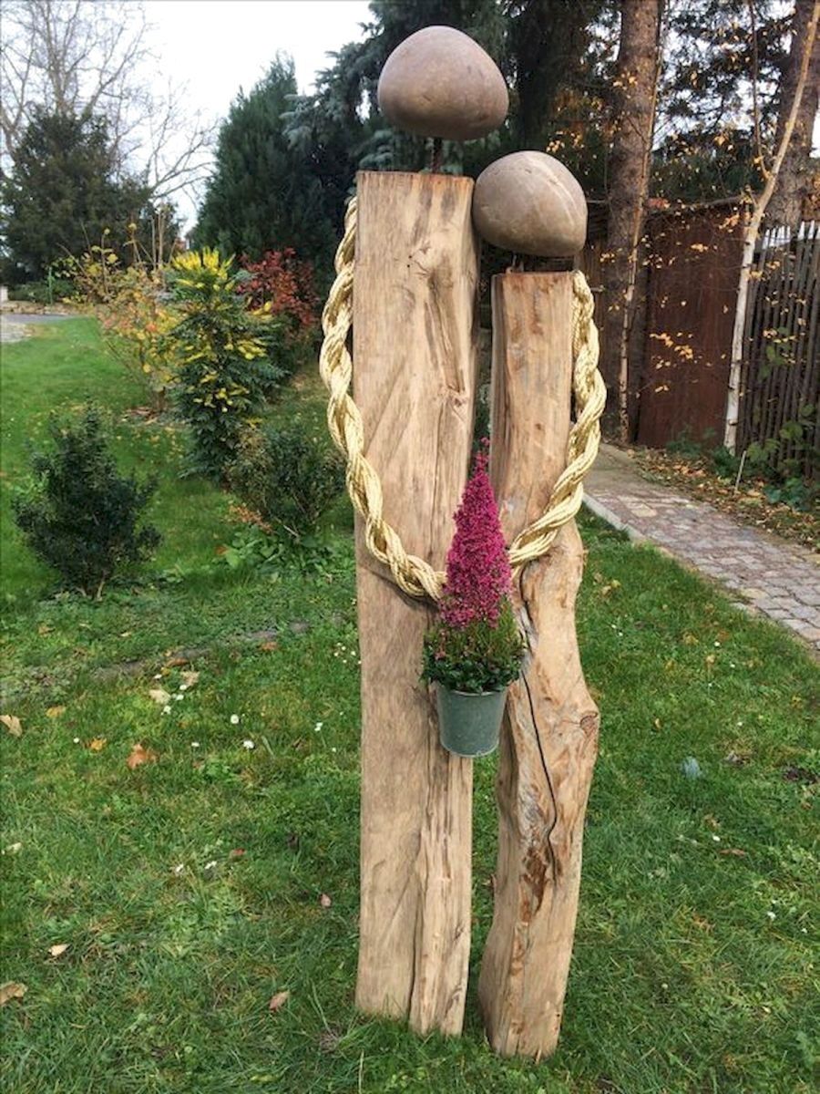 Stacked Natural Stone Garden Sculpture