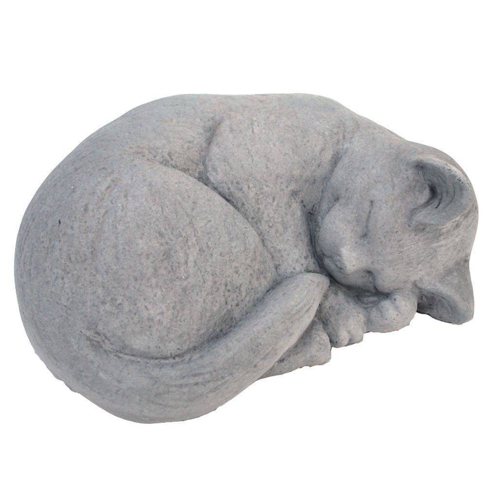 Cast Stone Birdwatching Cat Garden Statue