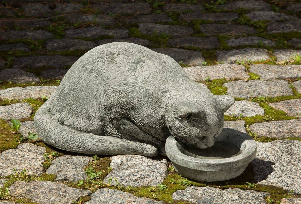 Complacent Cat Garden Statue Cat Statue