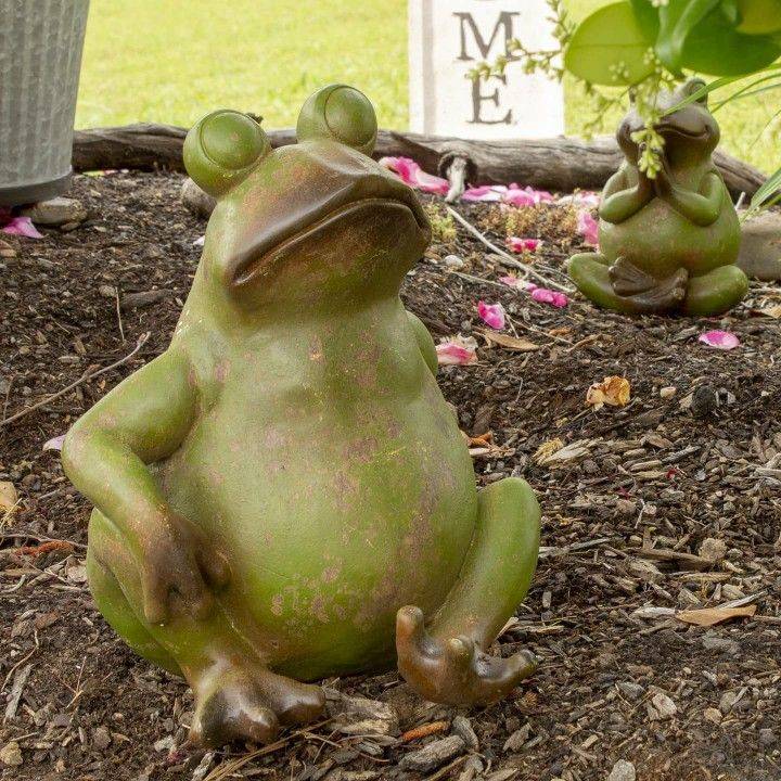 Frog Tree Knot Peeking Yard Garden Decor Resin Tree Ornament Figurine