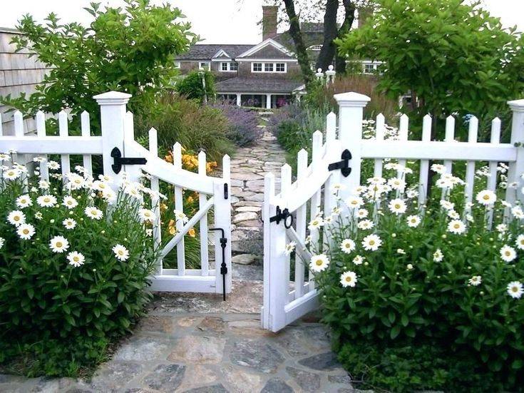 Charming Aged Wooden Picket Fence