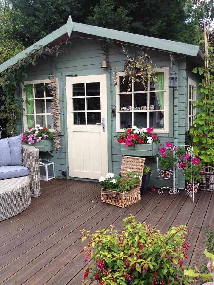 Cute And Inspiring Garden Shed Ideas