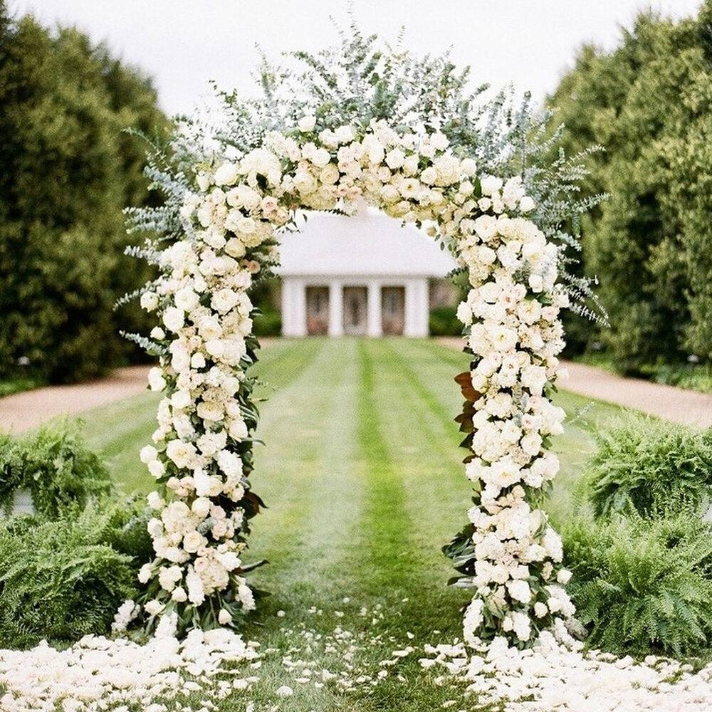 Ft Lightweight White Metal Arch Wedding Garden Bridal Party
