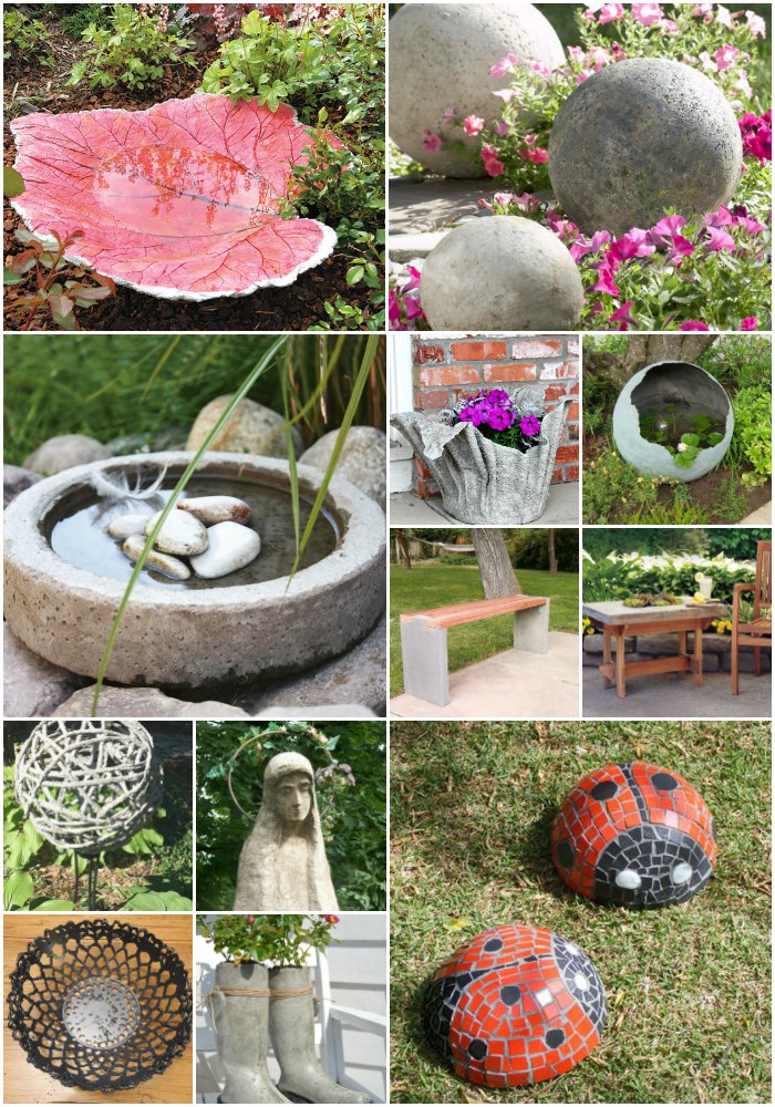Diy Concrete Garden Decor