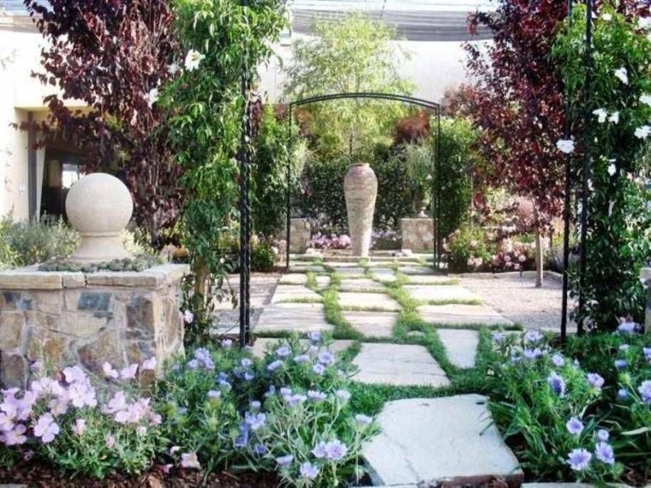 Gardenarounddeck Stone Flower Beds