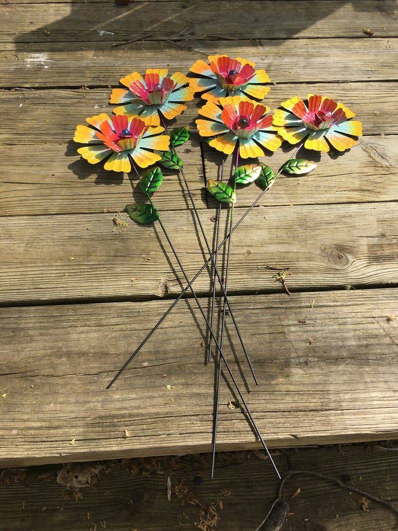 Kitty Cat Memorial Metal Yard Art Garden Stake Copper Art Pet Grave